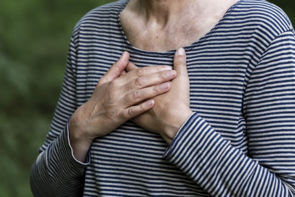 Achtsamkeitsübung im Wald.
